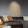 Ekena Millwork Large Garland Decorative Fretwork Wood Wall Panels, Birch, 23 3/8"W x 23 3/8"H x 3/8"T WALW24X24X0375GRDBI